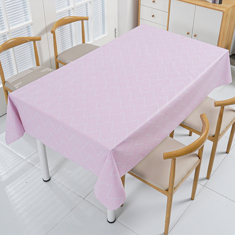 Geometric Herringbone PVC Tablecloth 