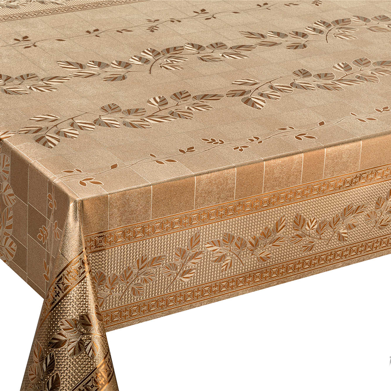 Creeper Leaf Grid PVC Tablecloth 