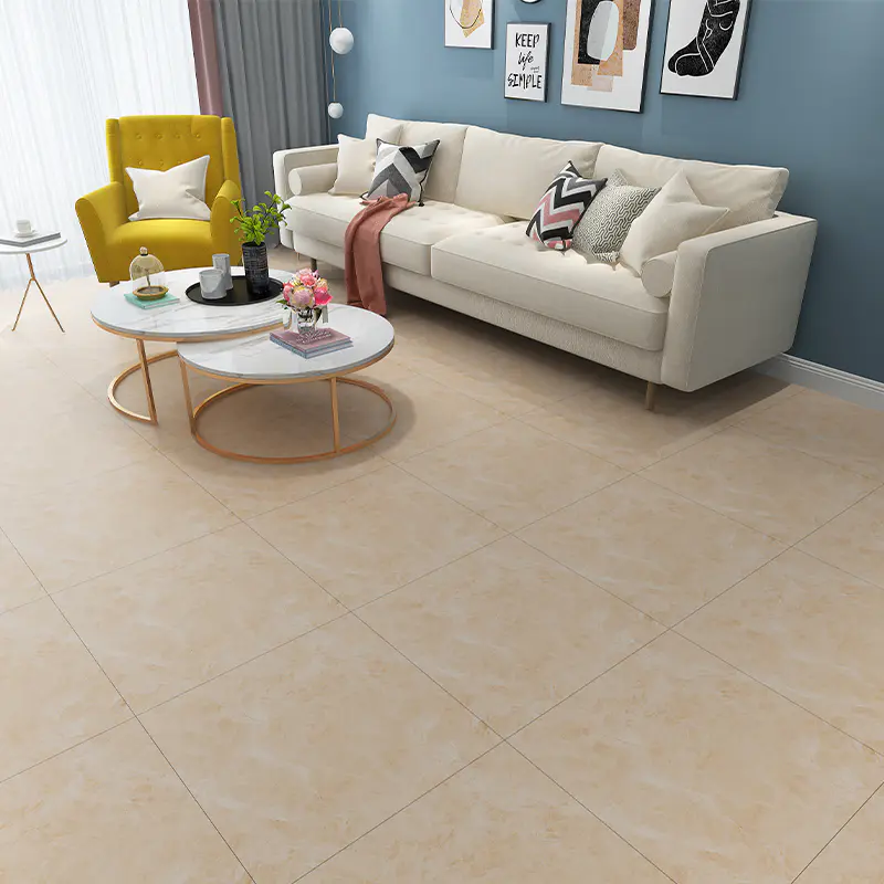 Beige Soft Light Marble LVT Flooring Sticker 