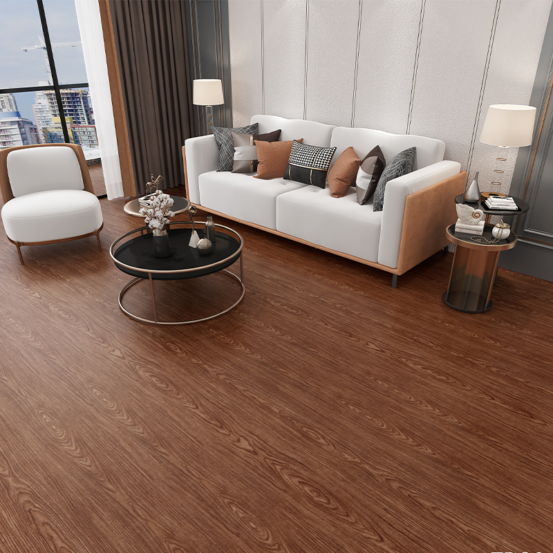 Brown Wood Grain LVT Flooring Sticker