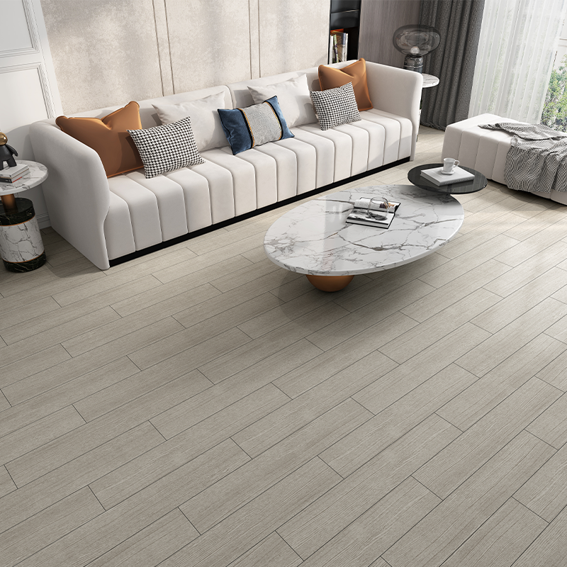 Grey Wood Grain LVT Flooring Sticker