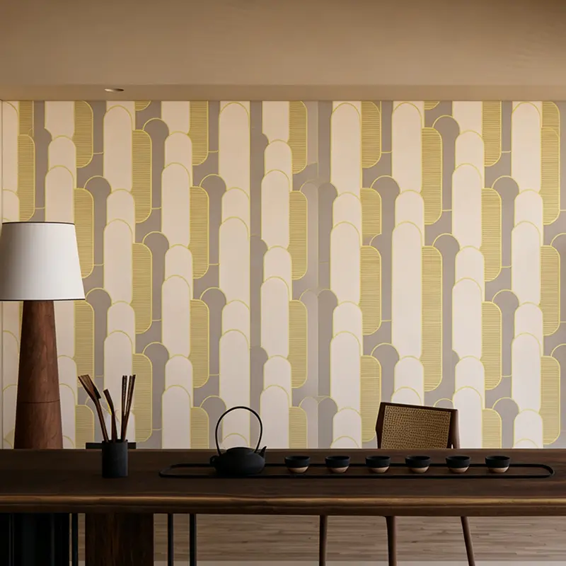 Matte Finish Geometry Wall Decoration Sticker