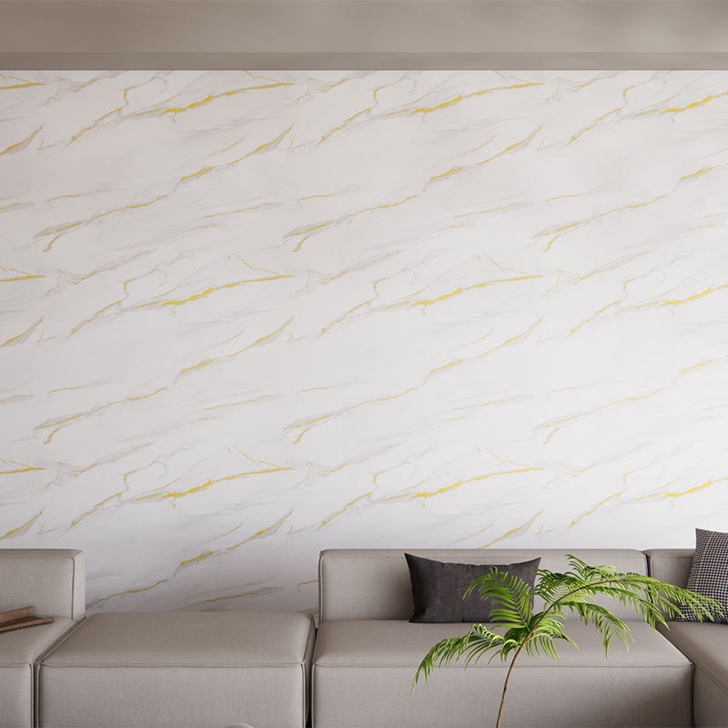 White Marble Natural Gold Vein Wall Decoration Sticker 