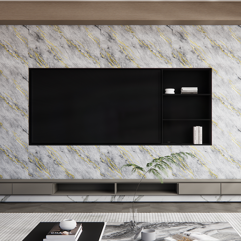 Light Grey Marble Gold Vein Wall Decoration Sticker 