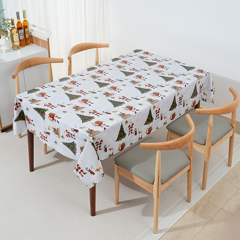 Christmas Pattern Printed PVC Tablecloth Backing 