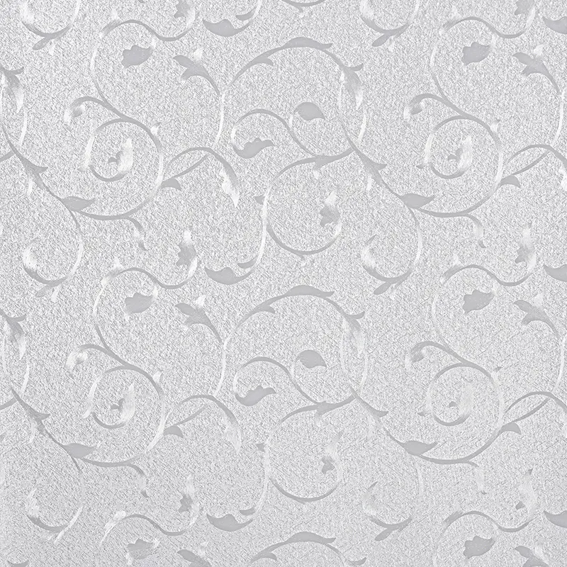 Monochrome Floral Leaf PVC Static Film
