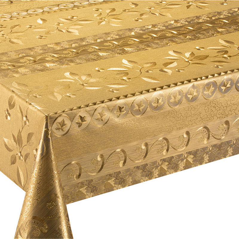 Striped Leaf PVC Tablecloth 