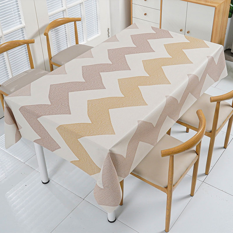 Chevron Wave PVC Tablecloth 