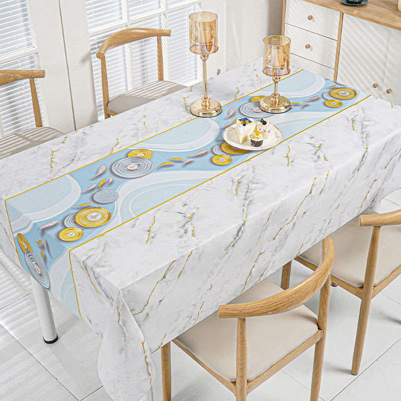 Stream Marble PVC Tablecloth 
