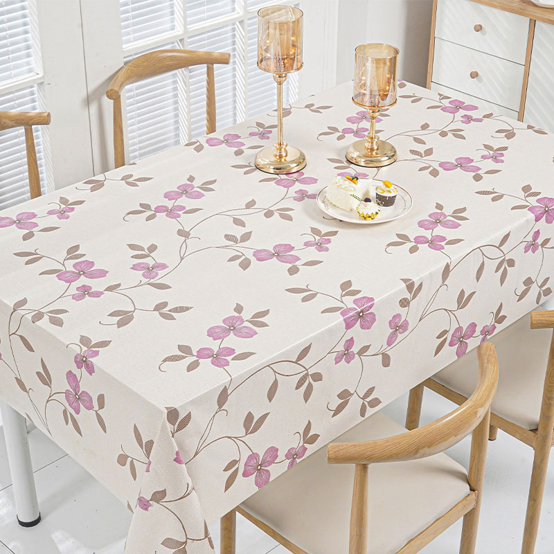 Vine Floral PVC Tablecloth 