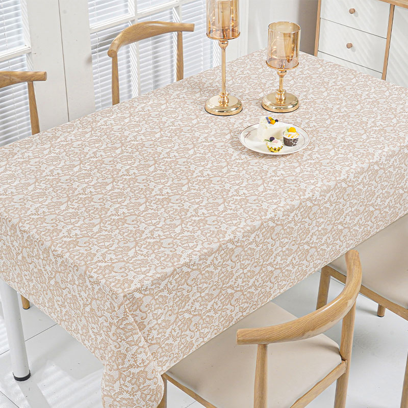 Lace Floral PVC Tablecloth 