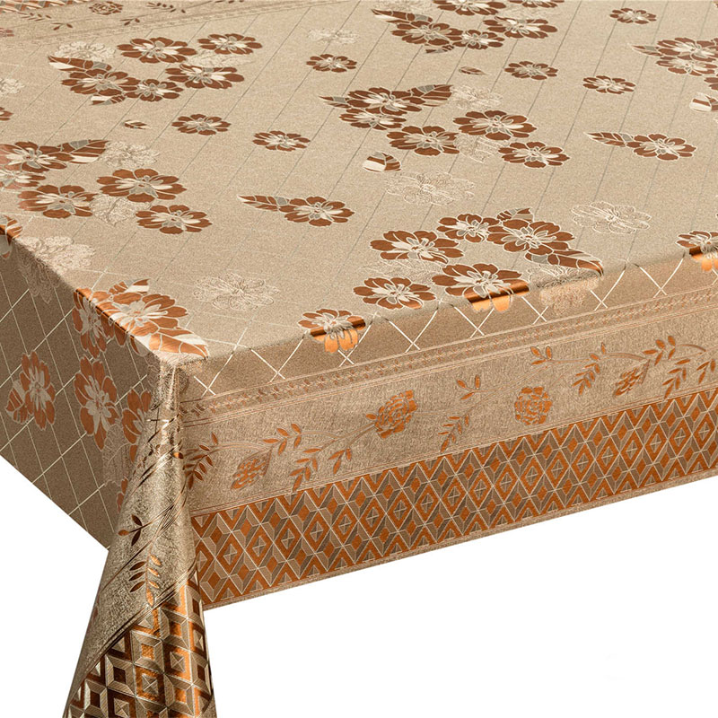 Diamond Floral PVC Tablecloth 