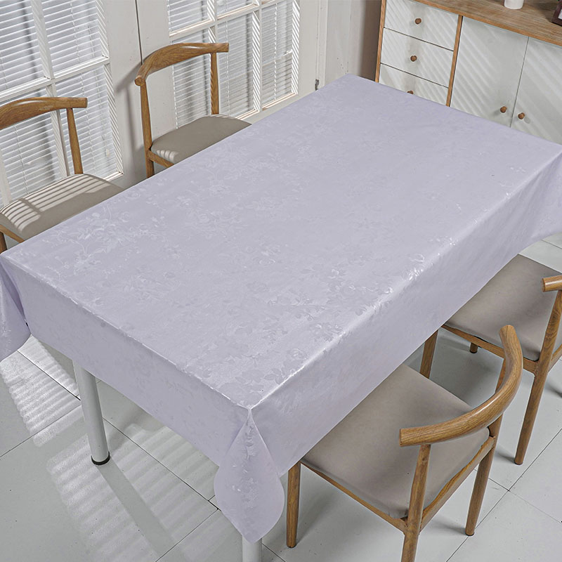 Subtle Rose PVC Tablecloth