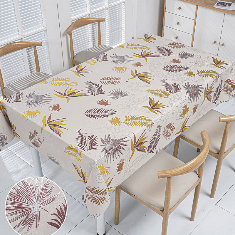Tropical Leaf PVC Tablecloth 