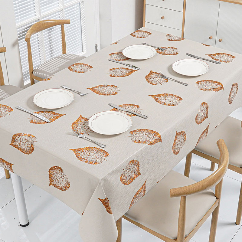 Vein Leaf PVC Tablecloth 