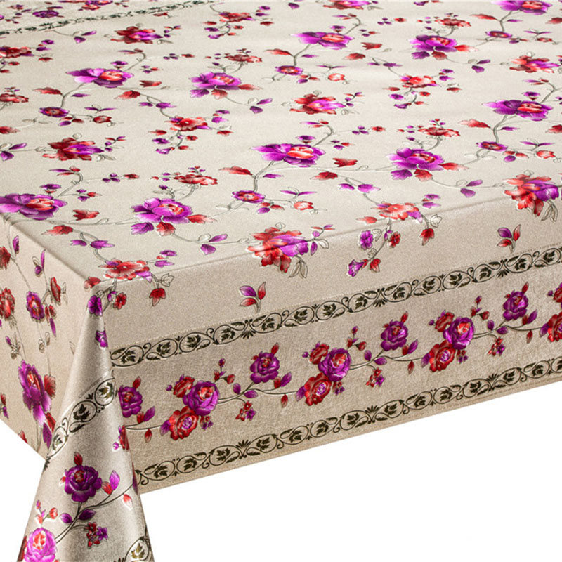 Allover Floral PVC Tablecloth