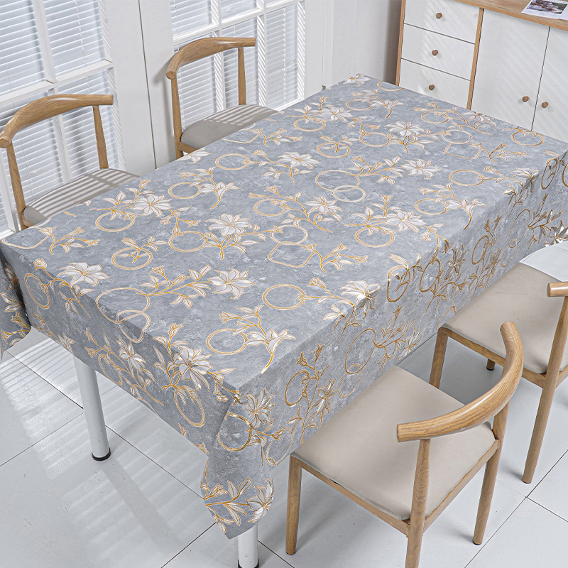 Ring Floral PVC Tablecloth 