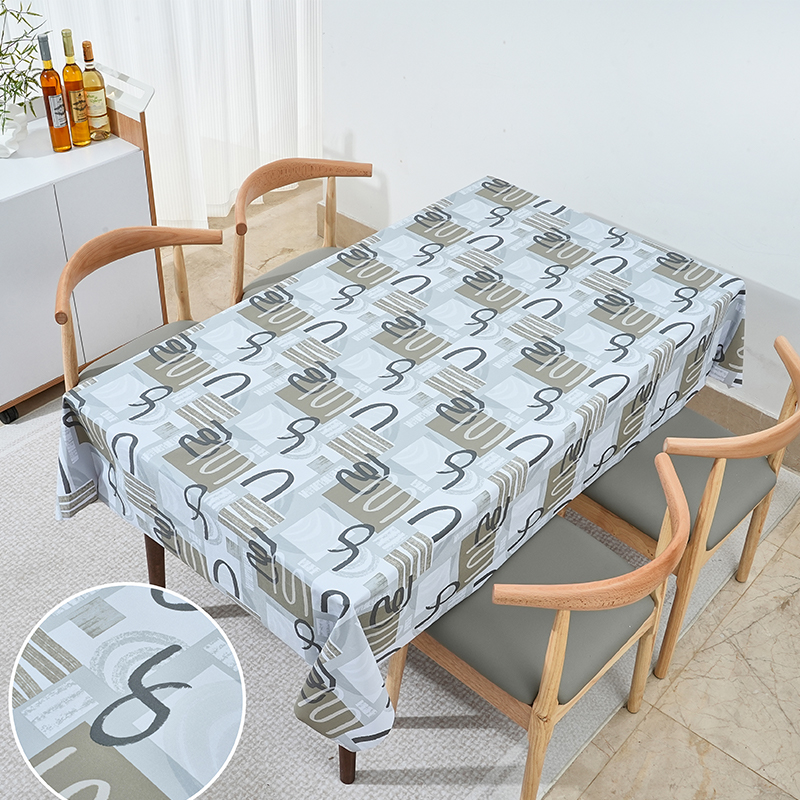 Block Scribble PVC Tablecloth