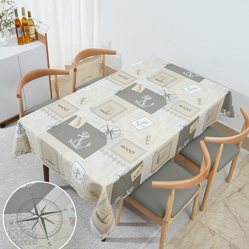 Nautical Patch PVC Tablecloth