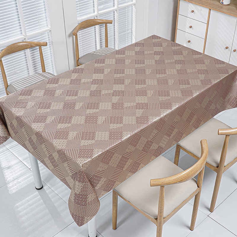 Woven Diamond PVC Tablecloth