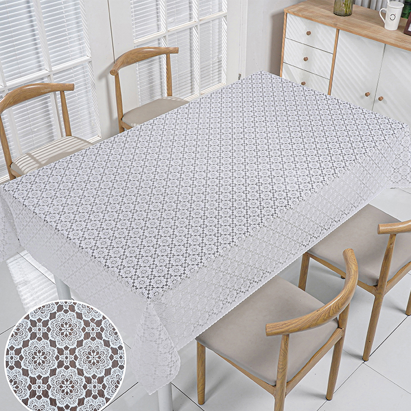 LSB Pure White Lace Tablecloth