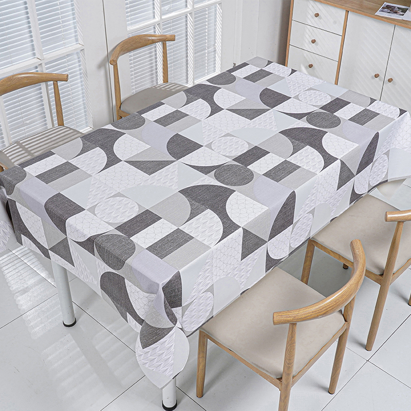 Circle Patchwork PVC Tablecloth